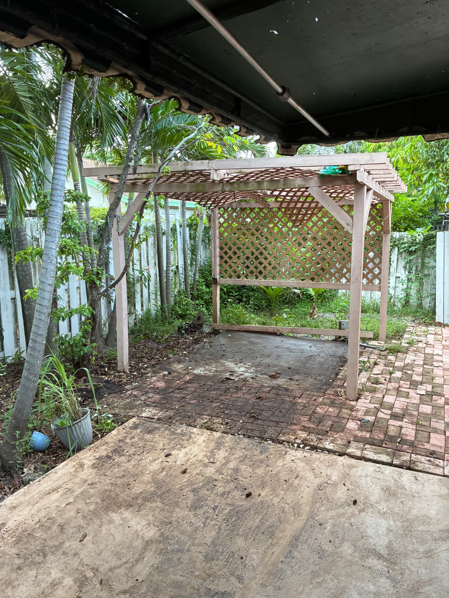 After — space cleared and ready to reuse — hot tub removal by All Out Rubbish in Palm Beach County, Florida